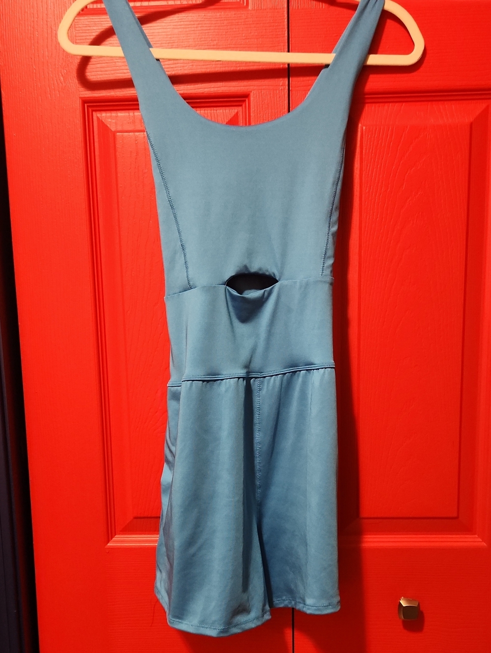 Sz SBlue Sleeveless Cutout Women's Shirts  Jumper
